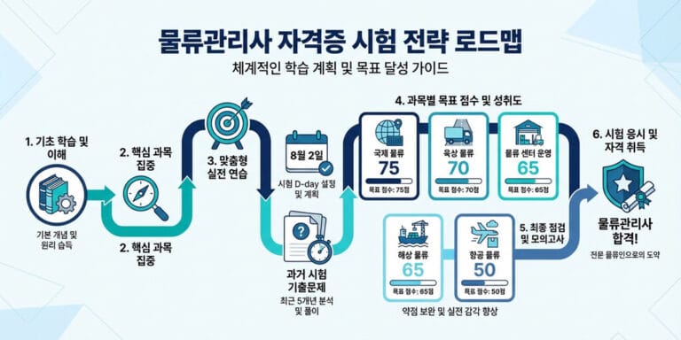 물류관리사 기출문제 활용법｜과목별 점수 올리는 공부 전략