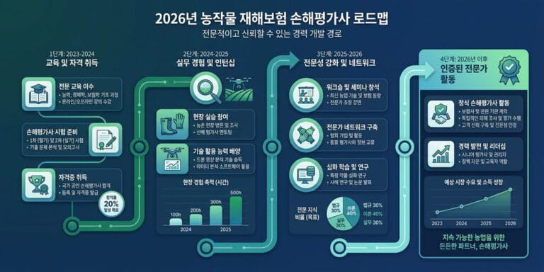 2026년 기준 중장년 유망 자격증 손해평가사, 공부량과 난이도 현실