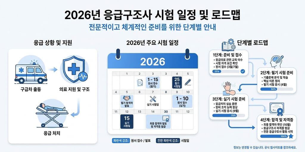 2026년 주목! 응급구조사 시험 일정 및 국가고시 합격 로드맵 안내 - 이미지 1