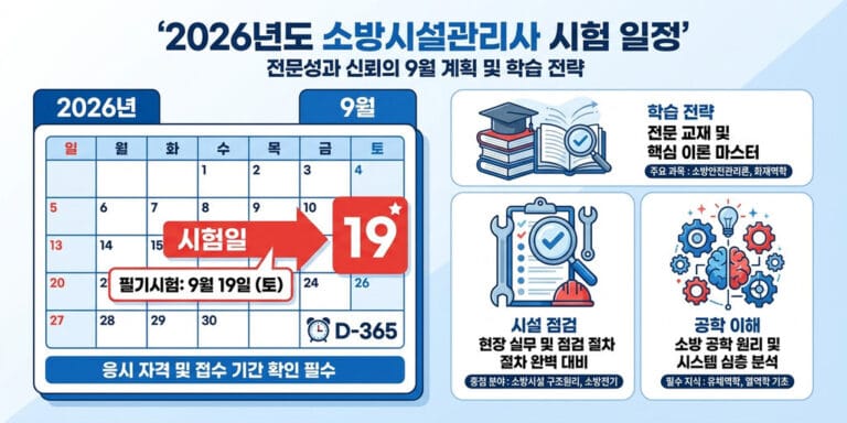 2026년 소방시설관리사 2차 시험 대비 전략 및 가답안 확인 방법