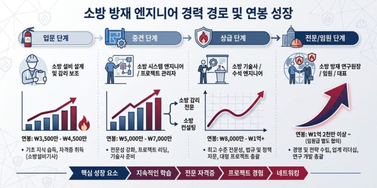 2026년 소방기술사 연봉 현황 및 자격증 취득 후 취업 전망