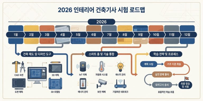 2026년 최신 실내건축기사 시험 일정 및 공간 디자인 전문가 로드맵