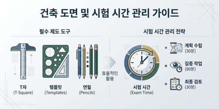 [2026] 실내건축기능사 실기 시험 시간 단축을 위한 제도 팁