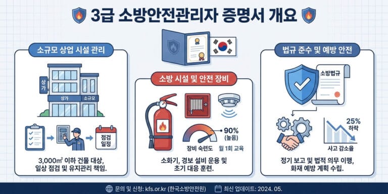2026년 소방안전관리자 3급 취업 전망 및 자격증 활용 분야 정리