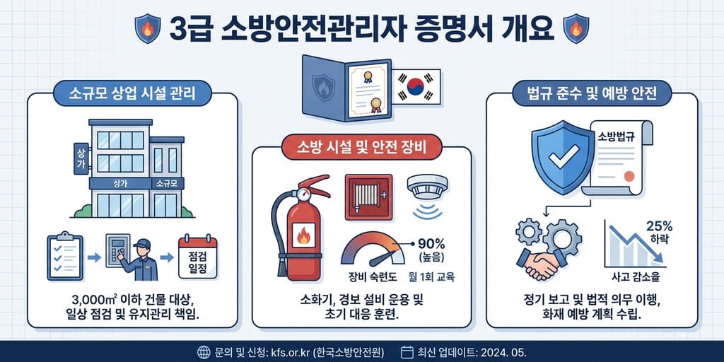 2026년 소방안전관리자 3급 취업 전망 및 자격증 활용 분야 정리 - 이미지 1