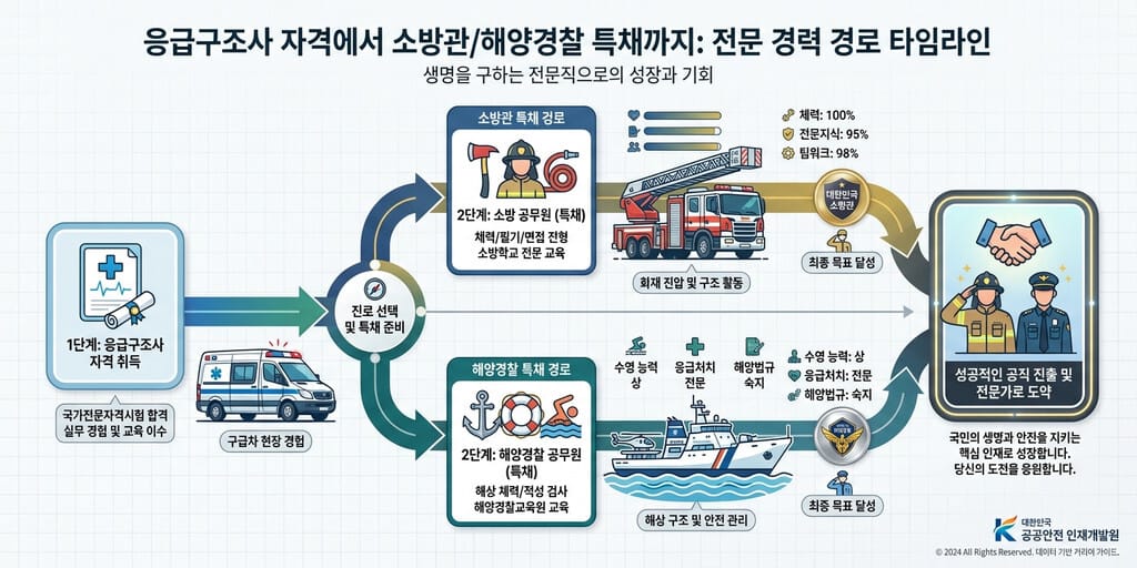 2026년 최신 응급구조사 자격증 취득 후 해양경찰 및 소방 특채 기회 - 이미지 1