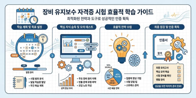 2026년 설비보전기능사 필기 단기 독학 방법 및 과목별 핵심 요약