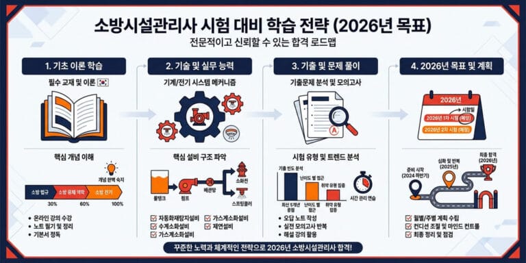 2026년 대비 소방시설관리사 교재 선택 기준 및 기출문제 효율적 풀이법