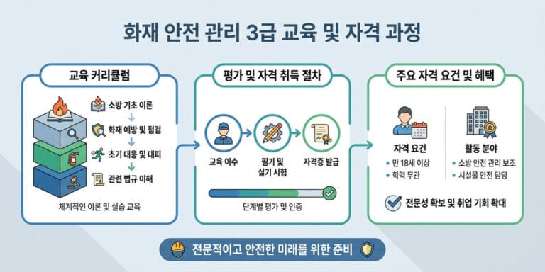 2026년 소방안전관리자 3급 응시자격 및 자격증 취득 방법 총정리