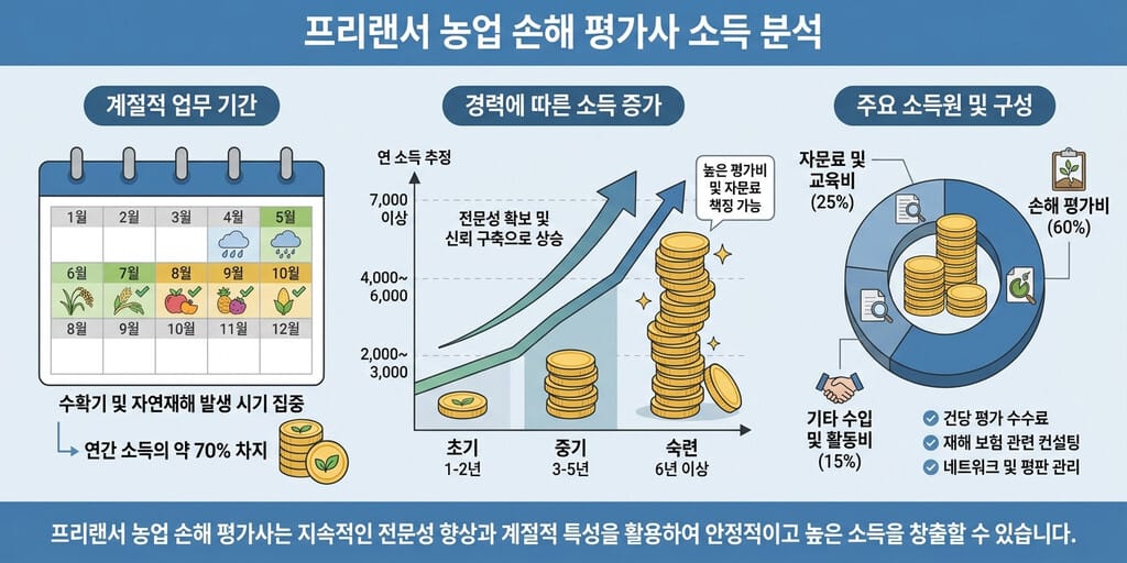 2026년 기준 프리랜서 손해평가사의 실제 수입과 근무 형태 분석 - 이미지 1