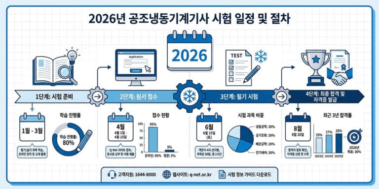 2026년 대비 공조냉동기계기사 기출문제 활용법 및 필기책 고르는 기준