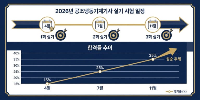 2026년 공조냉동기계기사 실기 합격률 분석 및 유형별 완벽 대비법