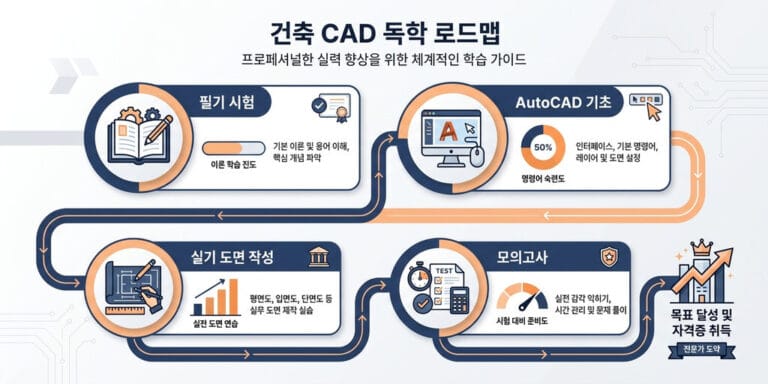 비전공자 건축 CAD 입문: 전산응용건축제도기능사 독학 (2026년 최신)