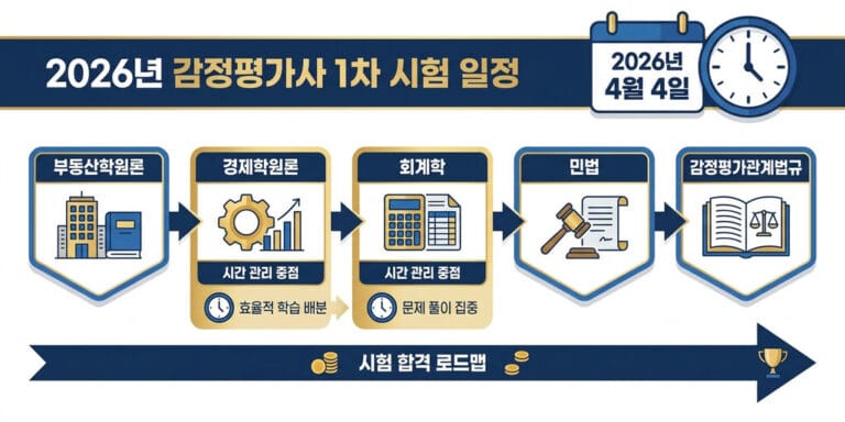 2026년 감정평가사 1차 경제학/회계학 핵심 정리 및 합격 기준