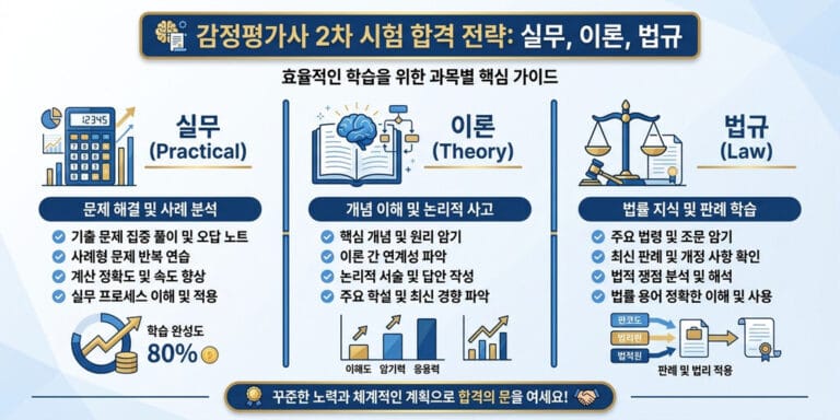 2026년 최신 감정평가사 2차 실무/이론/법규 고득점 전략 가이드 공유