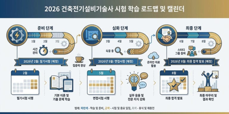 2026년 건축전기설비기술사 독학 공부 방법: 교재 및 기출문제 활용법