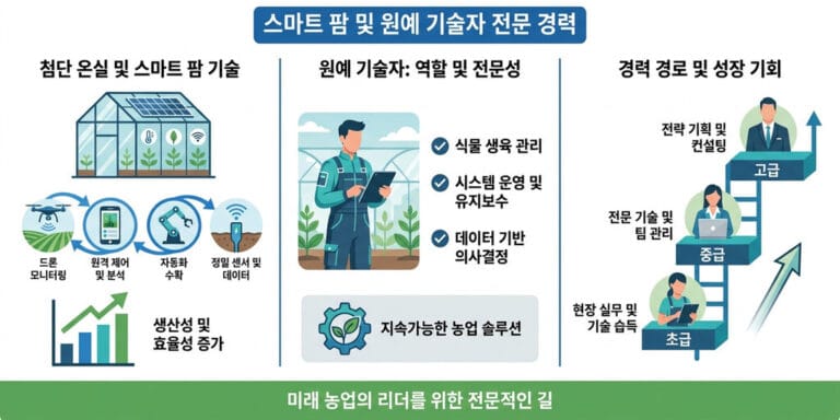 2026년 원예기능사 취업 전망과 자격증 활용 분야 알아보기