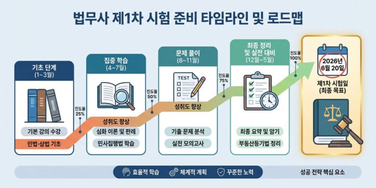 2026년 최신 법무사 1차 객관식 합격 팁: 방대한 법령 암기 노하우