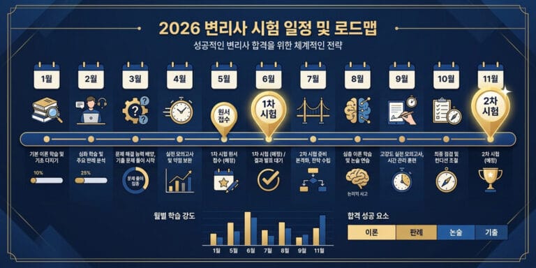 2026년 기준 변리사 시험 일정 및 지식재산권 전문가 합격 로드맵