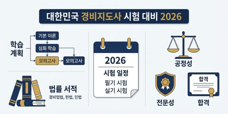 [2026] 경비지도사 과목 요점 정리: 경비업법 및 보안 기술 핵심
