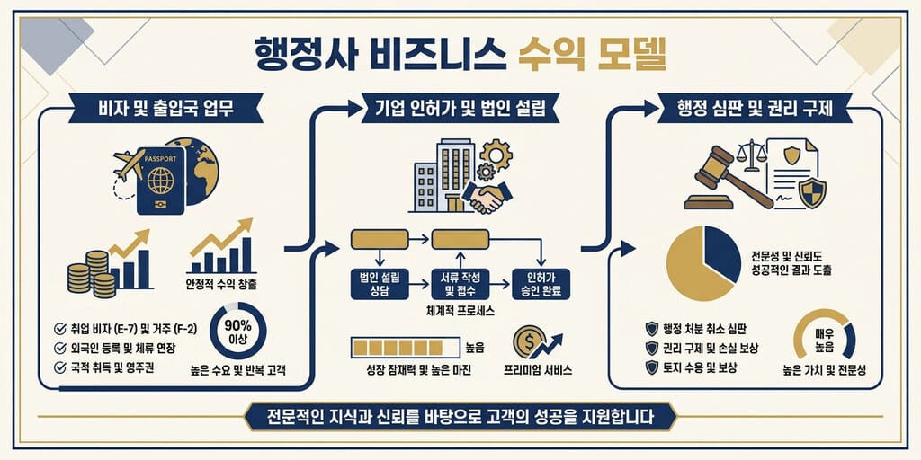 2026년 주목! 행정사 자격증 취득 후 개업 성공 사례 및 수익 모델 - 이미지 1