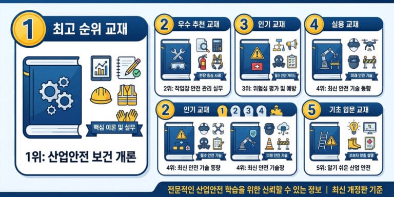 산업안전지도사 2차 교재 추천 TOP5｜독학 vs 학원 비교