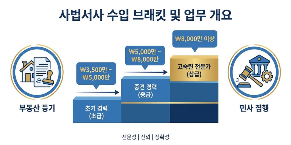등기 및 민사 집행 전문가 법무사의 실제 수익과 전망 (2026년 최신) - 이미지 1