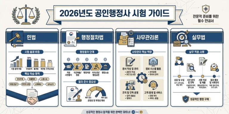 2026년 대비 행정사 2차 논술형 시험 핵심 키워드 및 답안 구성 팁