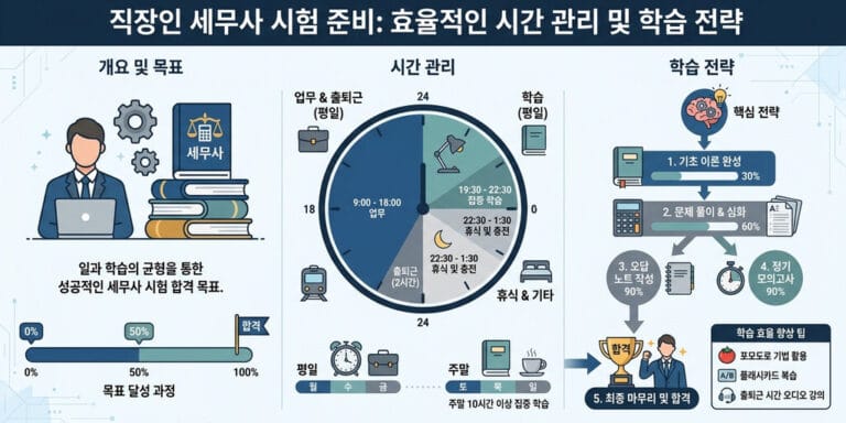 2026년 주목! 직장인 세무사 도전기: 전업 수험생과 경쟁에서 이기는 법