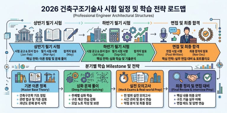2026년 기준 건축구조기술사 시험일정 및 단기 합격 전략