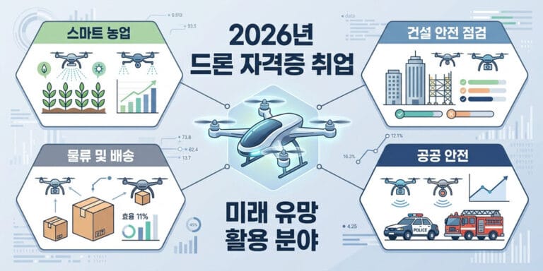 2026년 드론 자격증 취업 및 향후 시장 전망과 활용 분야