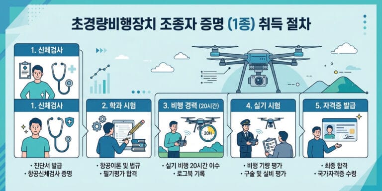 2026년 최고 등급 드론 자격증 1종 취득 절차와 수험 전략