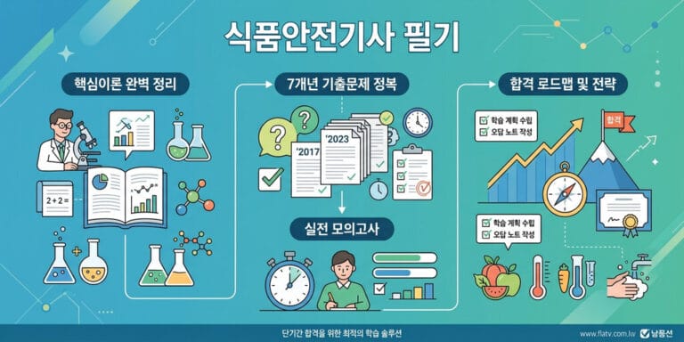 2026년 대비 식품안전기사 필기 핵심이론 및 과년도 7개년 기출문제 정복 비법