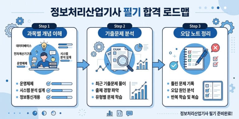 [2026년 대비] 정보처리산업기사 필기 과목별 핵심 요약 및 기출문제 공략법