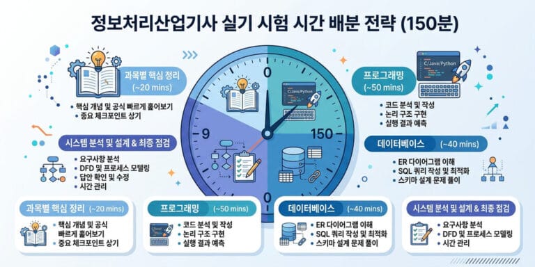 [2026년 실전] 정보처리산업기사 실기 시험 시간 배분 전략 및 독학 교재 추천
