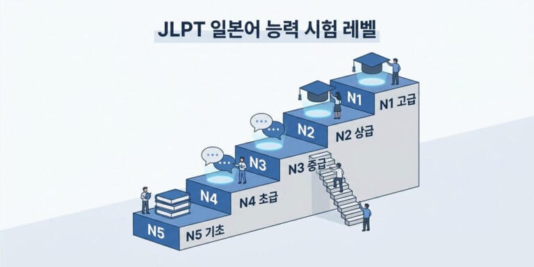 JLPT N5부터 N1까지 한눈에 보는 급수별 난이도 및 체감 차이 총정리
