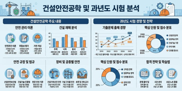건설안전기술사 기출문제 분석 및 합격률 높이는 공부방법 (2026년 기준)