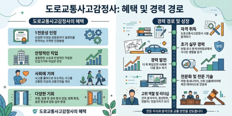 [2026년 정보] 도로교통사고감정사 협회 정회원 등록 혜택 및 취업 진로 전망 총정리