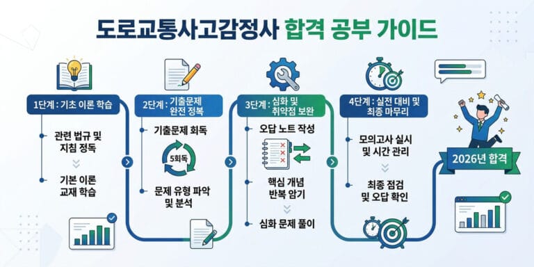 [2026년 합격] 도로교통사고감정사 1차 기출문제집 반복 회독 및 오답 노트 활용법