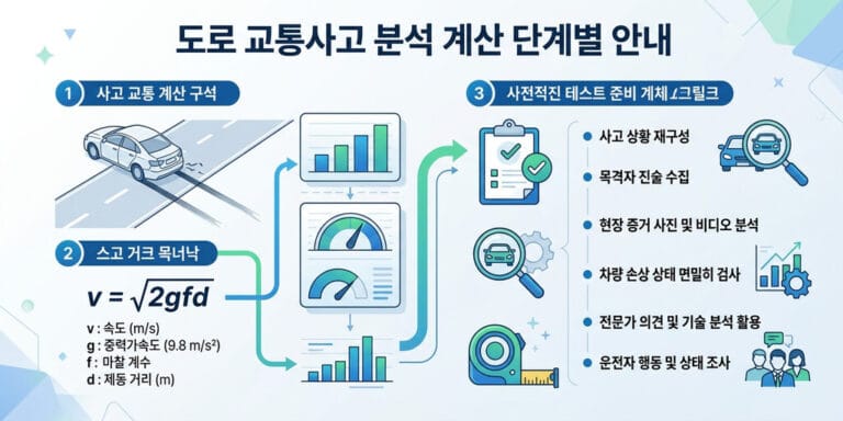 [2026년 공략] 도로교통사고감정사 주관식 2차 기출문제집 중심 실전 계산 문제 마스터
