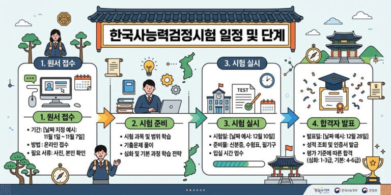 [2026년 하반기] 한국사능력검정시험(한능검) 남은 회차 일정 및 접수 꿀팁