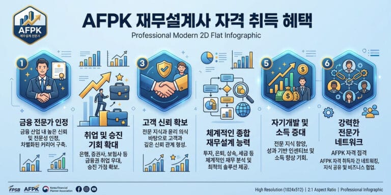 2026년 AFPK 자격증 취득 혜택과 금융권 취업 시 실제 쓸모 및 가산점 총정리