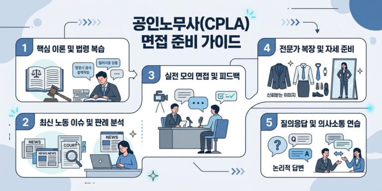 [2026년 하반기] 제35회 공인노무사 3차 면접 시험 준비 전략 및 기출 질문
