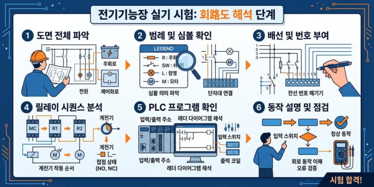 [2026년 하반기] 전기기능장 실기 합격을 위한 작업형 도면 해석 노하우