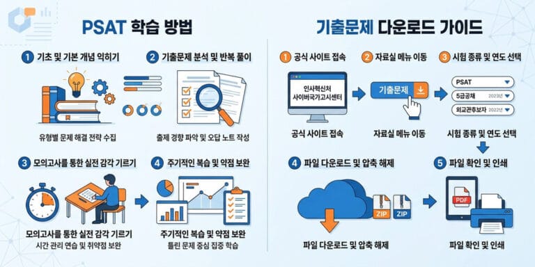 2026년 최신 PSAT 기출문제 다운로드 및 효과적인 회독 공부법