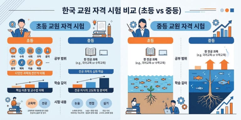 초등 vs 중등 2026년 기준 임용고시 난이도 차이 및 합격 전략