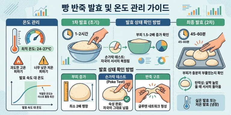 2026년 제빵기능사 실기 반죽 온도 및 발효 상태 확인 비법 공유