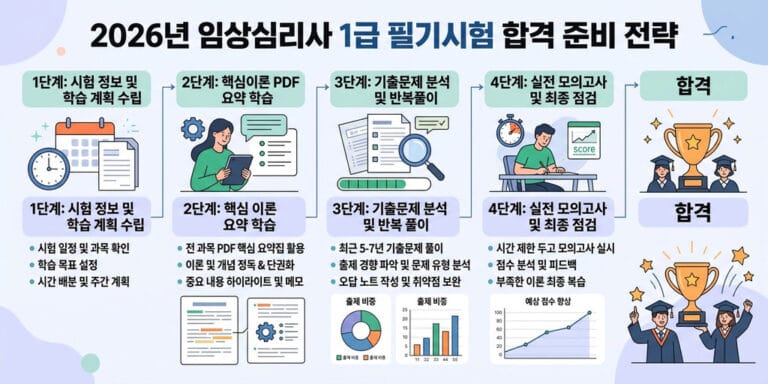 [2026년 기준] 임상심리사 1급 필기 요약 pdf 및 필수 기출문제 풀이법