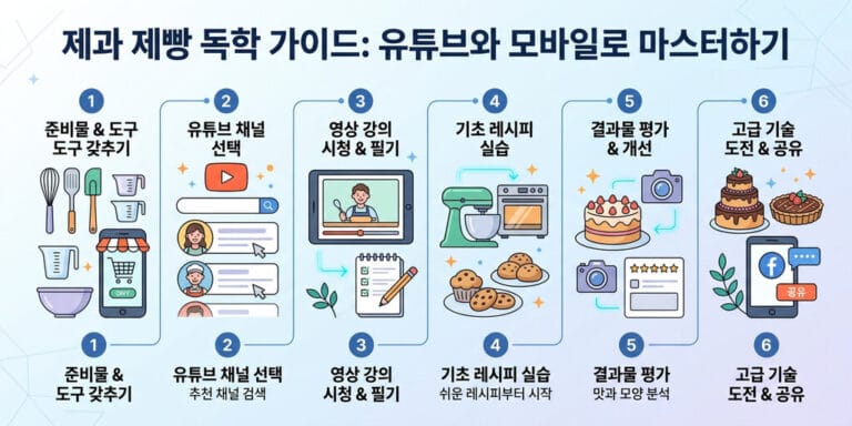 2026년 대비 제과기능사 독학: 유튜브 영상 실기 이미지 트레이닝