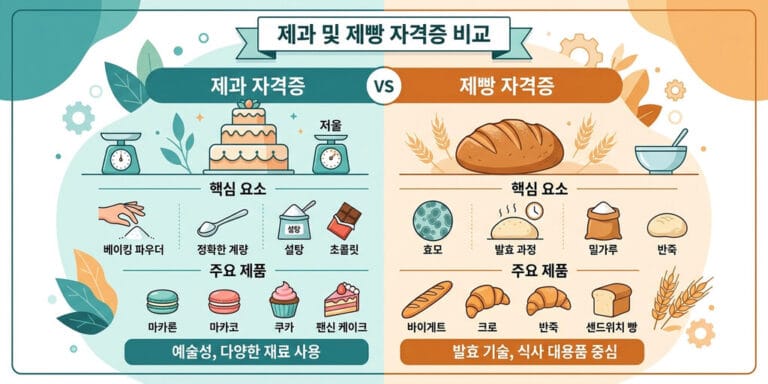 [2026] 제과기능사와 제빵기능사 차점 비교: 무엇을 먼저 딸까?